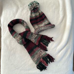 Handcrafted Crocheted Hat and Scarf Set